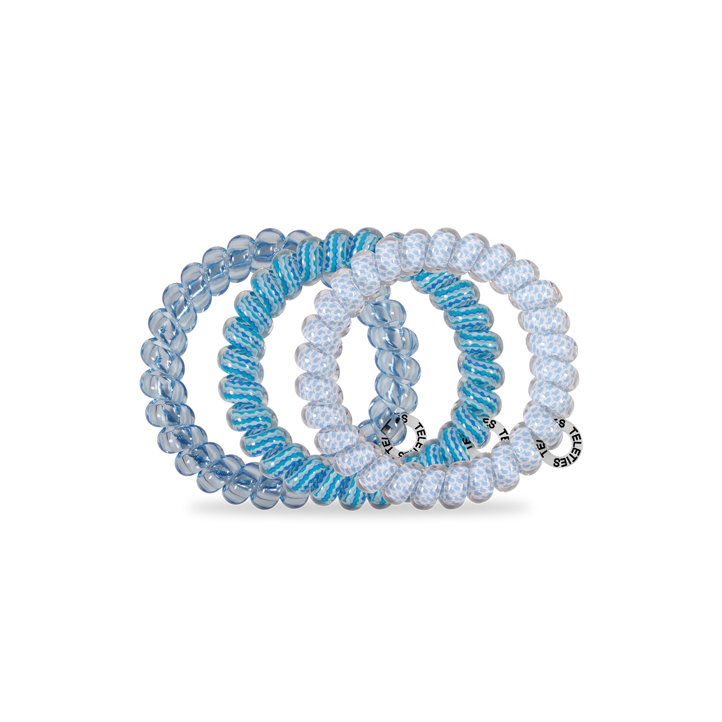 Spiral Hair Coils | Large | Summer Sky Hair Ties